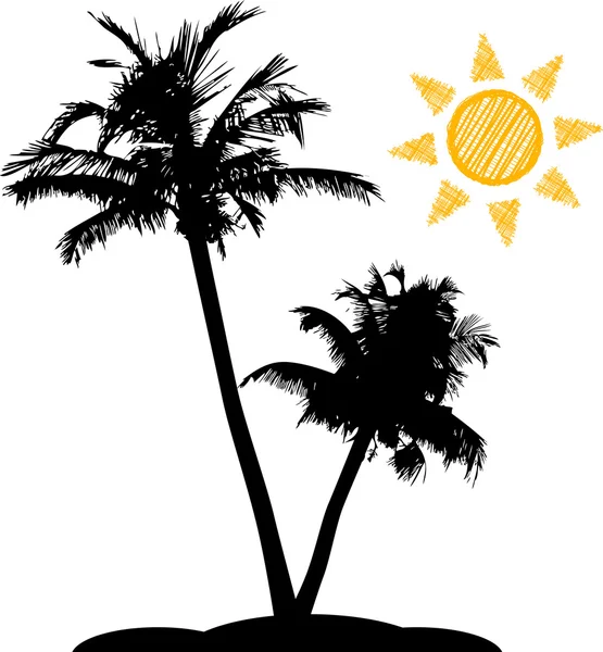 Palm trees — Stock Vector