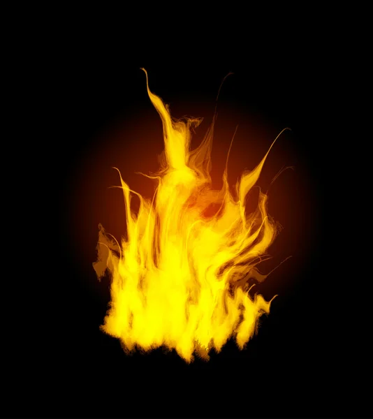 Alev ateş yakmak — Stok Vektör