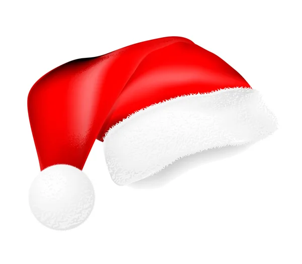 Chapeau santa claus rouge — Image vectorielle
