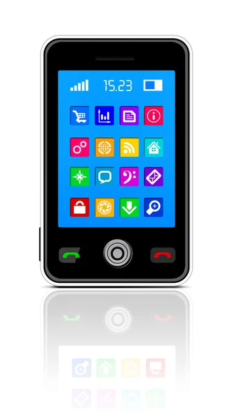 Smartphone Touchscreen — Vetor de Stock