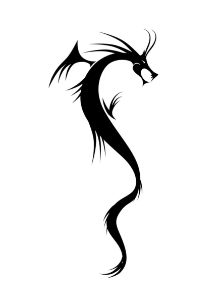 Татуювання дракона Векторні ілюстрації для вашого дизайну — стоковий вектор