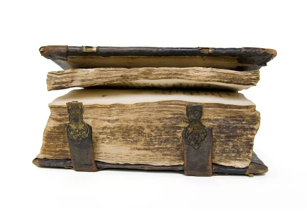 Antico libro medievale, salterio — Foto Stock