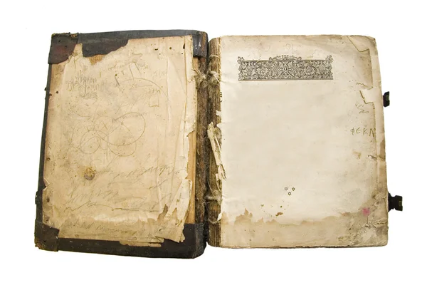 Середньовічні старі книги, Псалтир — стокове фото