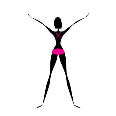 fitness egzersizleri yapıyor kız