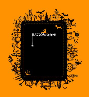 Halloween frame for your design clipart