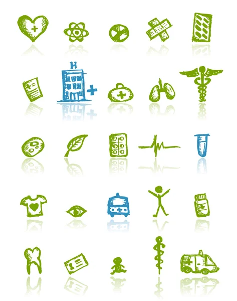 Medical icons for your design — Stock Vector