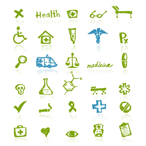 Medizinische Symbole für Ihr Design — Stockvektor