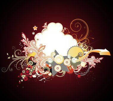 Abstract party design clipart