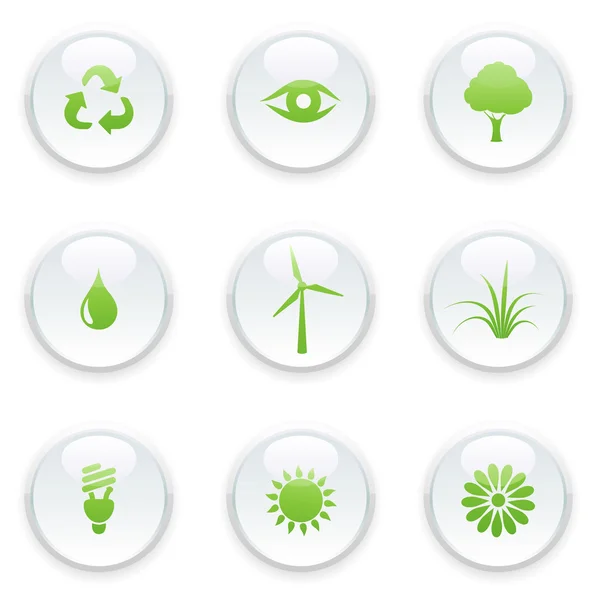 Ecology icon set — Stock Vector