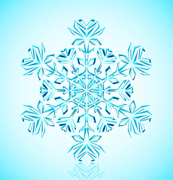 Floco de neve cristal — Fotografia de Stock