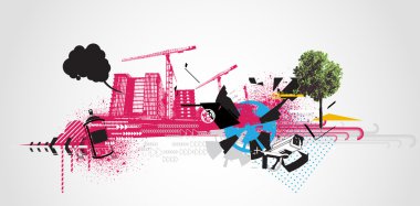 Urban background clipart