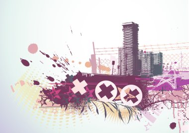 Urban background clipart