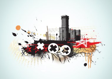 Urban background clipart