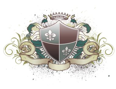 Heraldic shield clipart