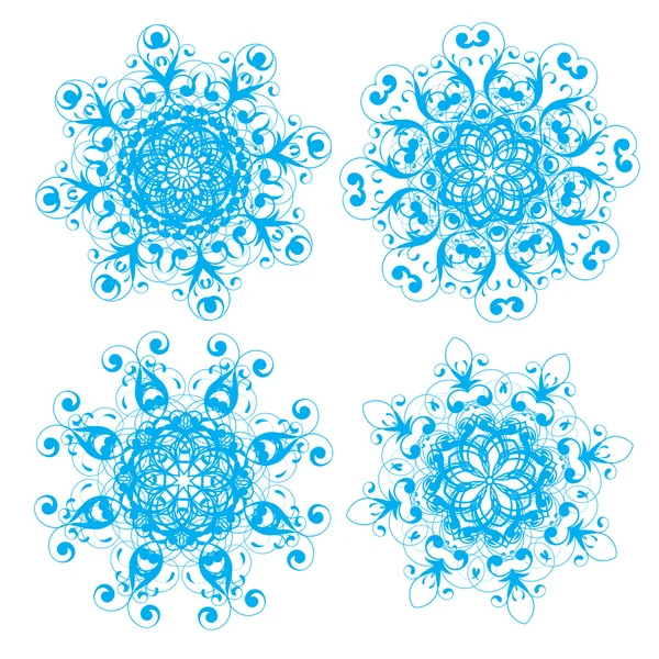 Éléments floraux et ornementaux — Image vectorielle