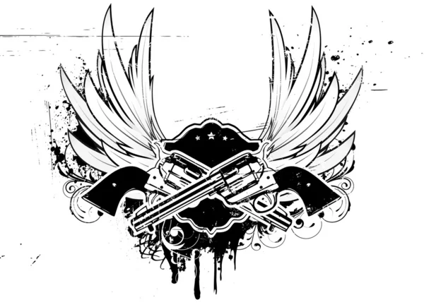 Grunge 徽章 — 图库矢量图片