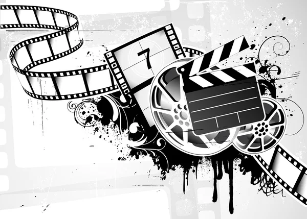 Film film arka plan — Stok Vektör