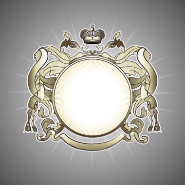 Luxury heraldic frame clipart