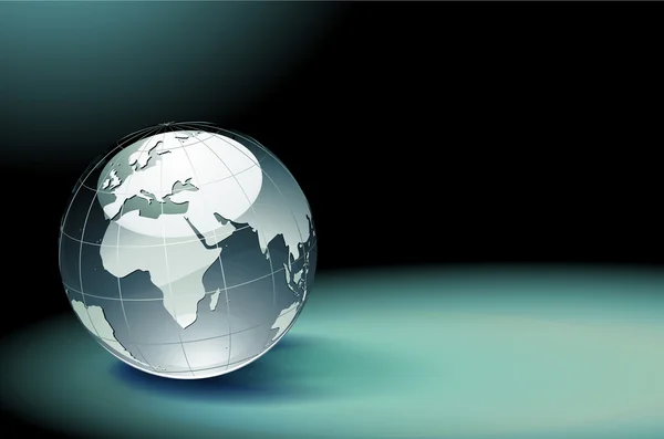 Glanzende earth globe — Stockvector