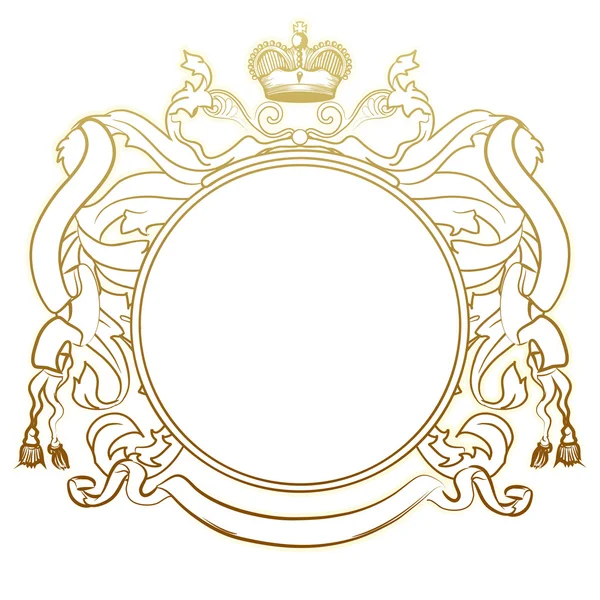 Luxusní heraldický rám — Stockový vektor
