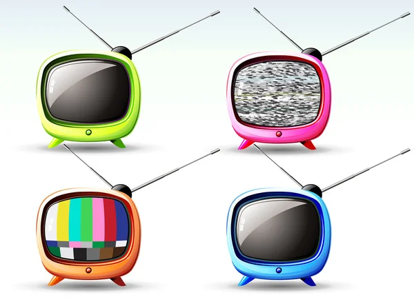 Roztomilý televize — Stockový vektor