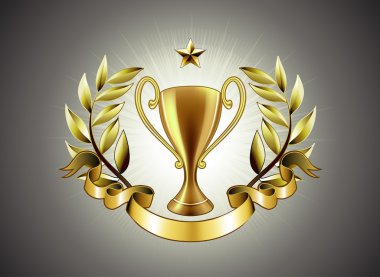 Golden cup clipart