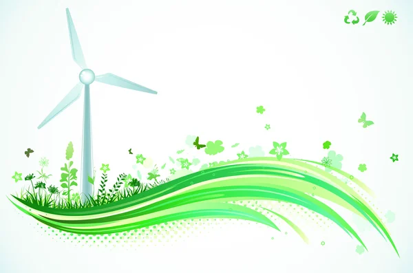 Green Eco Contexte — Image vectorielle