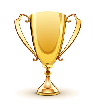 Golden trophy clipart