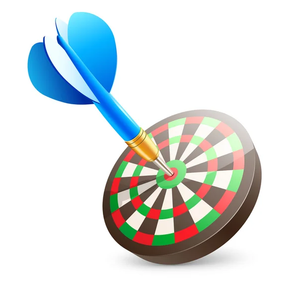 Target dartboard — Stock Vector