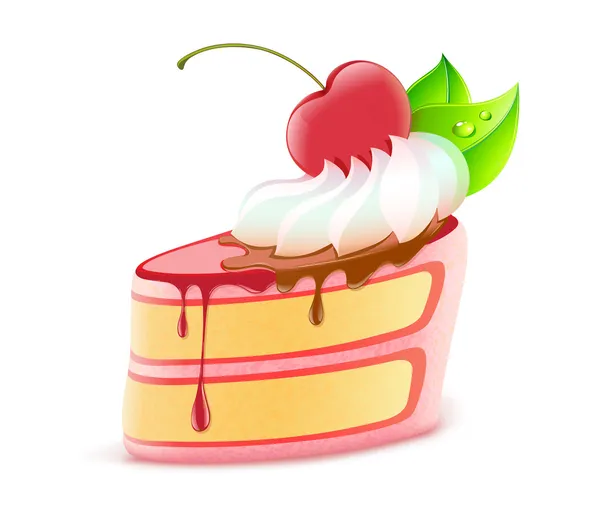 Pièce de gâteau — Image vectorielle