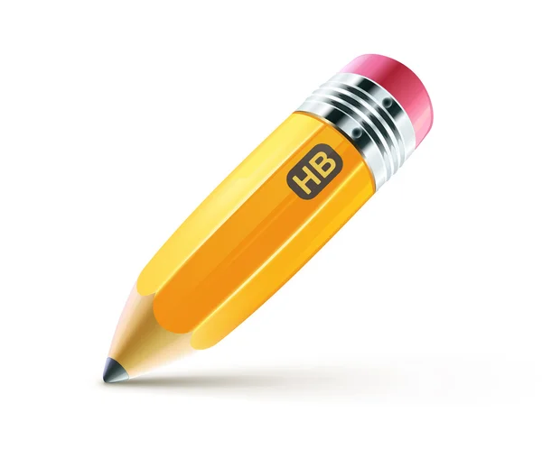 Lápis amarelo — Vetor de Stock