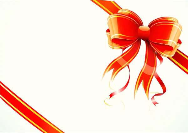 Gift bow and ribbon — Stock Vector