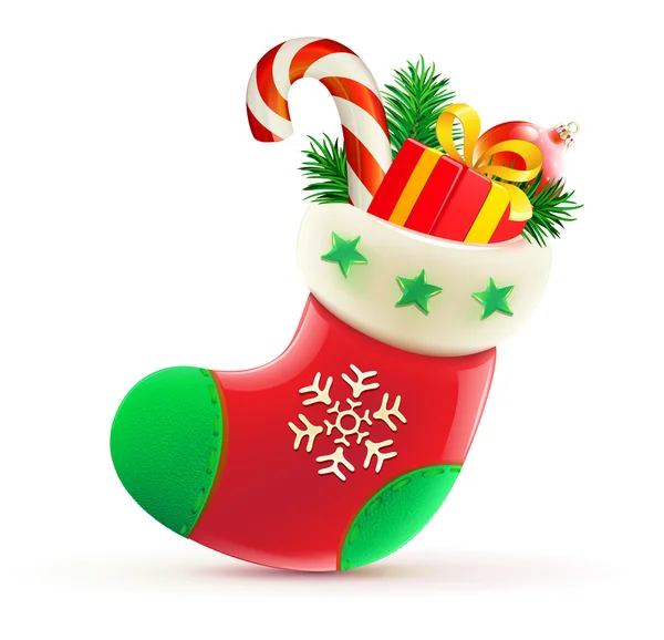 Christmas stocking — Stockvector