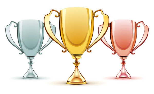 Três troféus —  Vetores de Stock