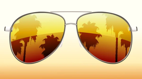Óculos de sol frescos — Vetor de Stock