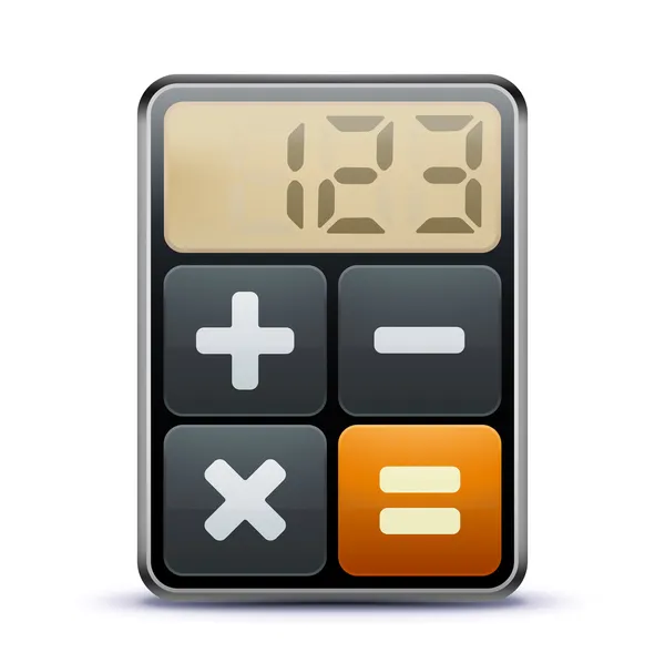 Obchodní kalkulačka ikona — Stock fotografie