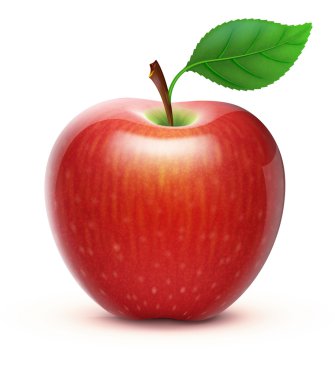 Red apple clipart