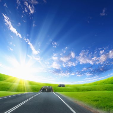 Road and horizon clipart