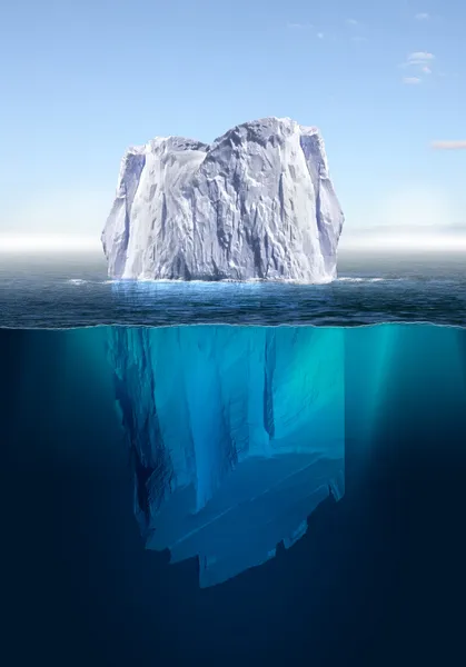 Smältande isberg — Stockfoto