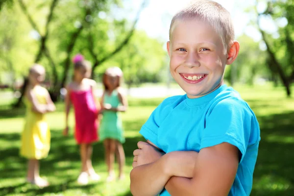 Boy in the summer park — Stock Photo, Image