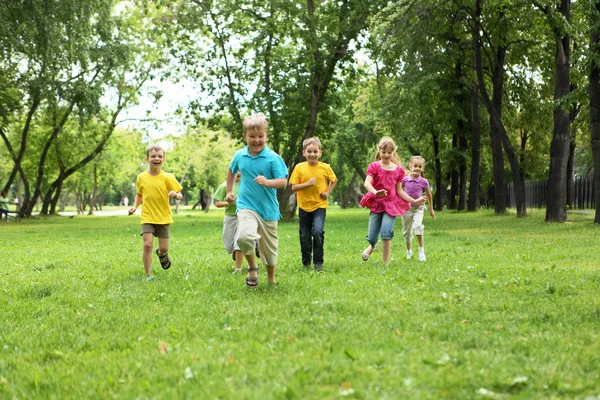 Group of children in the park Stock Picture