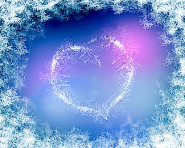 stock image Winter background with white snowflakes