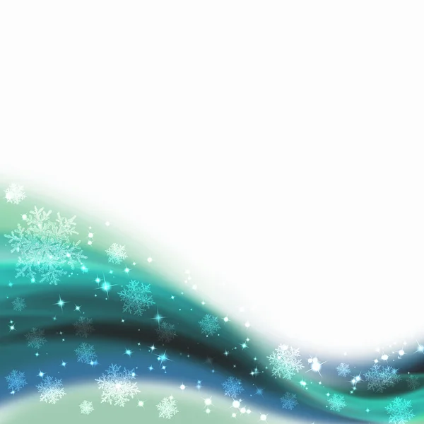 White background with colour snowflakes — Stock Photo, Image