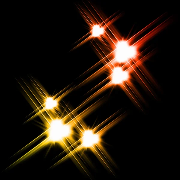 Черный фон с сияющими звездами — стоковое фото