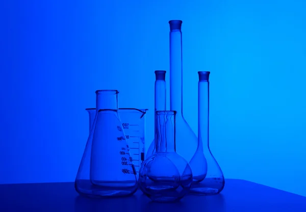 Chemia laboratoryjne sprzęt i szkło — Zdjęcie stockowe