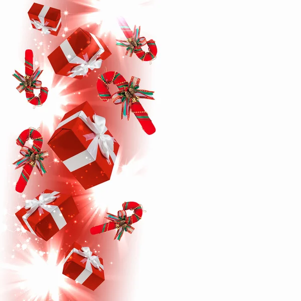 Pozadí s tradiční vánoční dekorace — Stock fotografie