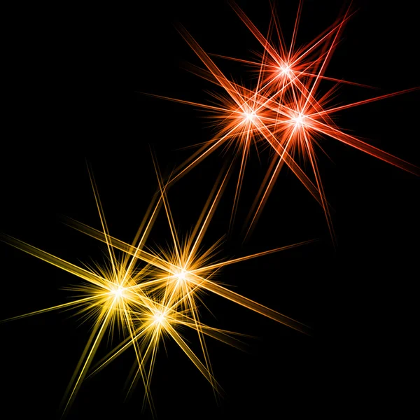 Parlayan yıldız ile siyah arka plan — Stok fotoğraf