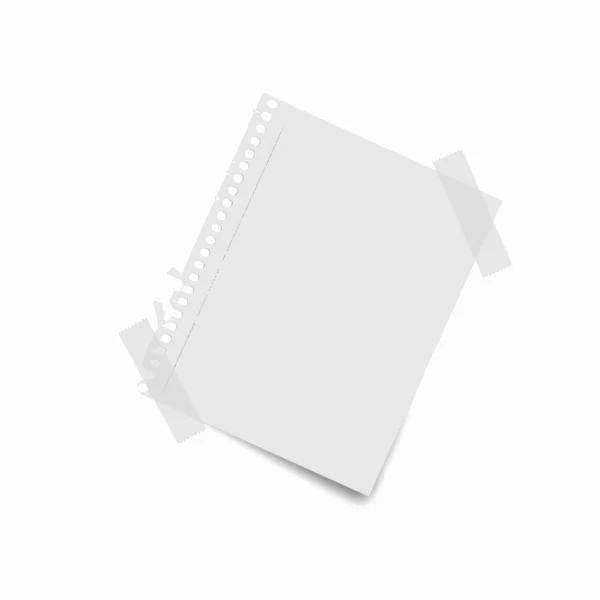 空白纸笔记 — 图库照片