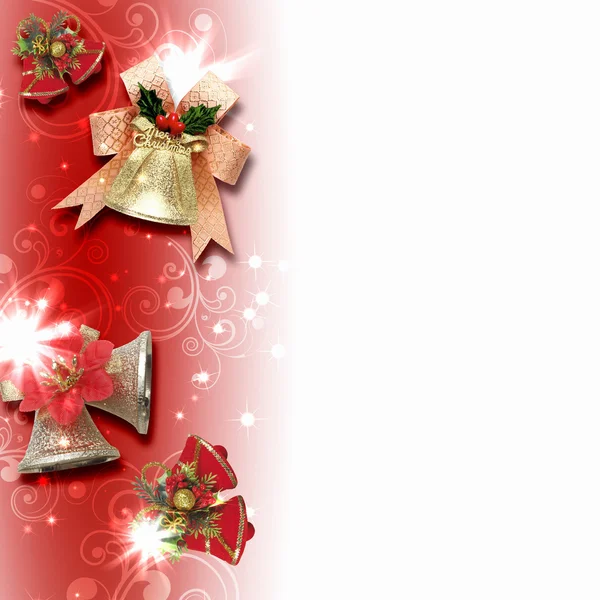 Sfondo con decorazione natalizia tradizionale — Foto Stock