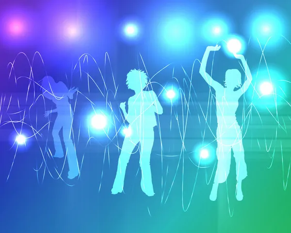 Disco or night club dancers — Stock Photo, Image
